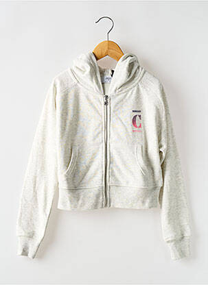 Veste casual resserrée sur le bas blanc LE TEMPS DES CERISES fille