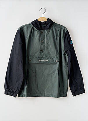 Coupe-vent poches a capuche vert QUIKSILVER garcon