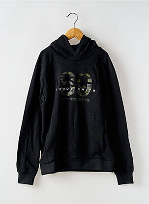 Sweat-shirt à capuche poches manches longues noir TEDDY SMITH garçon