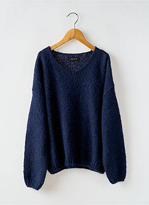 Pull resserrée sur le bas manches longues bleu TEDDY SMITH fille