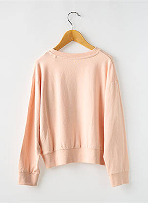 T-shirt col rond manches longues rose TEDDY SMITH fille