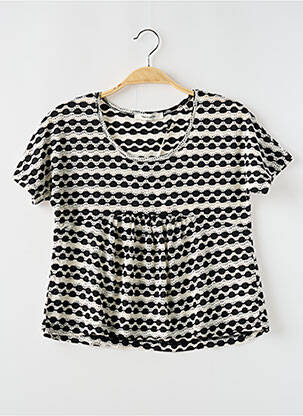 Blouse coupe fluide manches courtes noir TEDDY SMITH fille