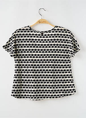 Blouse coupe fluide manches courtes noir TEDDY SMITH fille