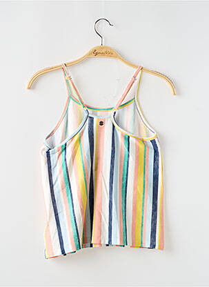 Top coupe droite fines bretelles blanc ROXY GIRL fille