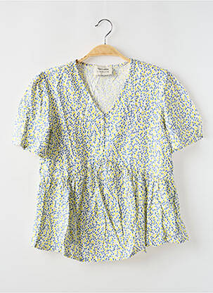 Blouse imprimé fantaisie manches courtes jaune TEDDY SMITH fille