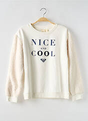 Sweat-shirt blanc ROXY GIRL pour fille seconde vue