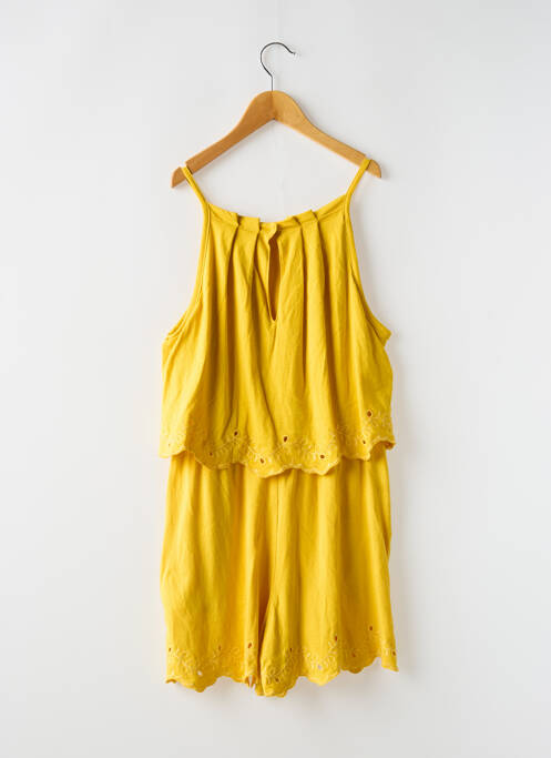 Combishort fines bretelles fines bretelles jaune TEDDY SMITH fille