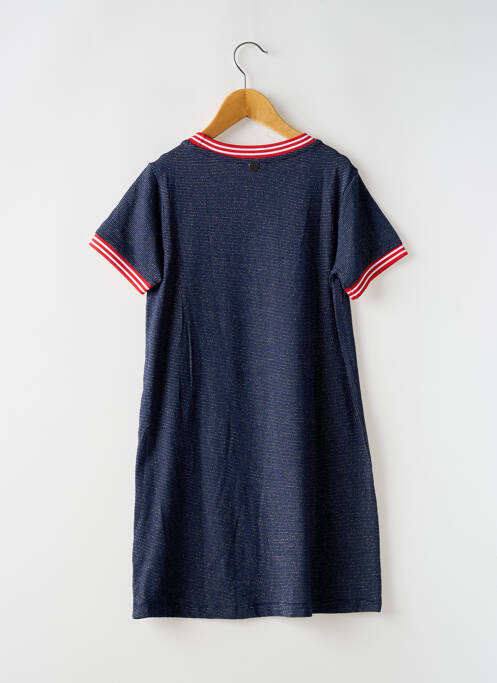 Robe mi-longue manches courtes manches courtes bleu TEDDY SMITH fille