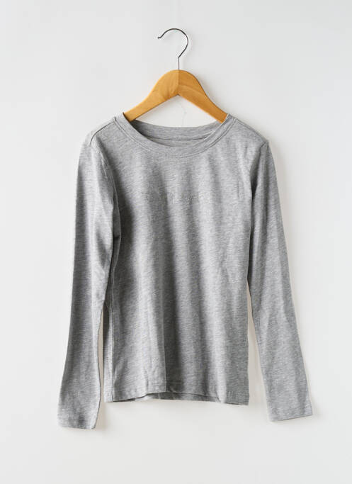 T-shirt gris TEDDY SMITH pour fille