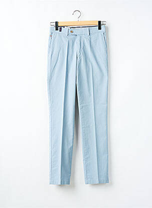 Pantalon chino tissage popeline taille normale bleu SAN SIRO homme