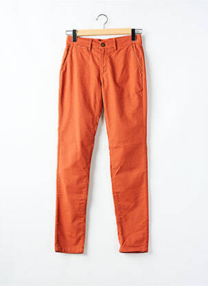 Pantalon chino stretch taille normale orange LA CIBLE ROUGE homme