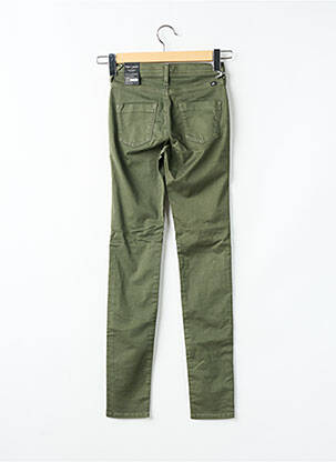 Pantalon slim tissage popeline vert TEDDY SMITH fille