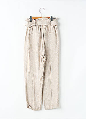 Pantalon droit coupe droite taille élastique beige TEDDY SMITH fille