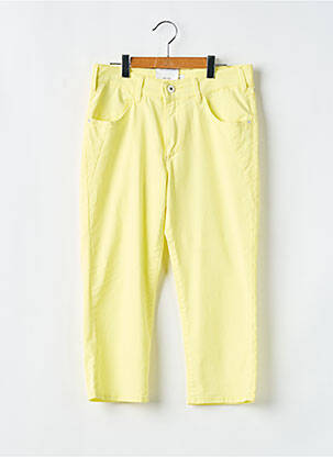 Pantacourt stretch taille normale jaune PIONEER femme