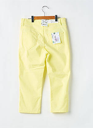 Pantacourt stretch taille normale jaune PIONEER femme