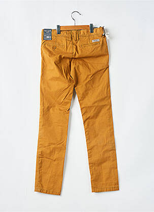 Pantalon chino tissage popeline marron TEDDY SMITH garçon