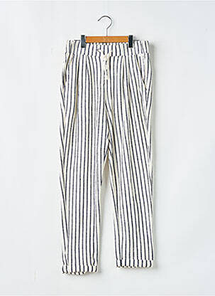 Pantalon chino poches taille élastique blanc TEDDY SMITH fille
