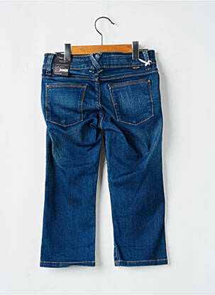 Pantacourt coupe droite taille ajustable bleu TEDDY SMITH fille
