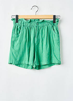 Short taille normale taille élastique vert TEDDY SMITH fille