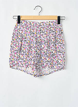 Short taille normale taille élastique blanc TEDDY SMITH fille