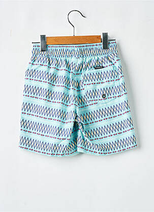 Short tissage popeline taille élastique bleu QUIKSILVER garçon
