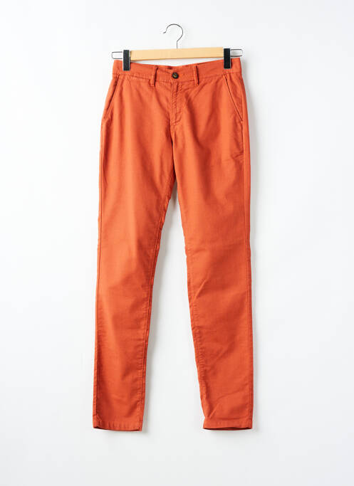 Pantalon chino stretch taille normale orange LA CIBLE ROUGE homme