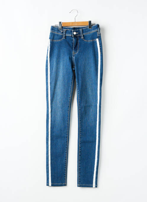 Jeans coupe slim poches taille ajustable bleu TEDDY SMITH fille