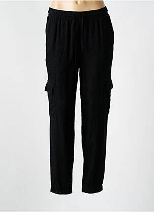 Pantalon cargo poches taille normale noir TEDDY SMITH femme