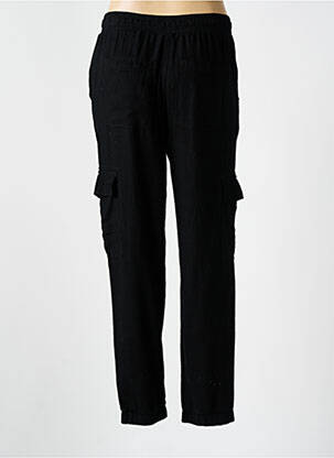 Pantalon cargo taille élastique taille normale noir TEDDY SMITH femme