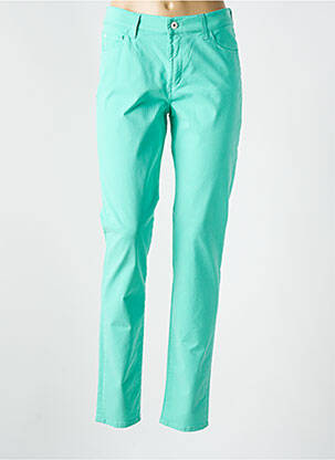 Jeans coupe droite stretch taille normale vert PIONEER femme