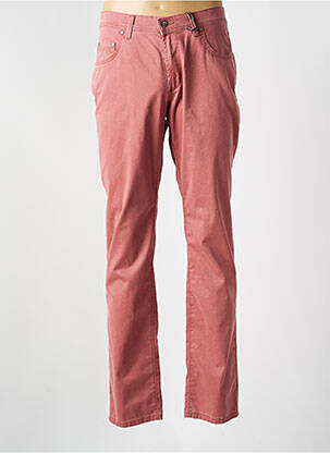 Pantalon droit stretch taille normale rose PIONEER homme