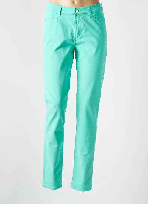 Jeans coupe droite stretch taille normale vert PIONEER femme