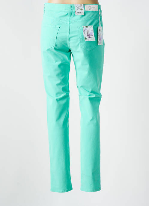 Jeans coupe droite stretch taille normale vert PIONEER femme