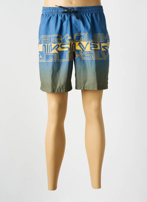 Short tissage popeline taille normale bleu QUIKSILVER homme
