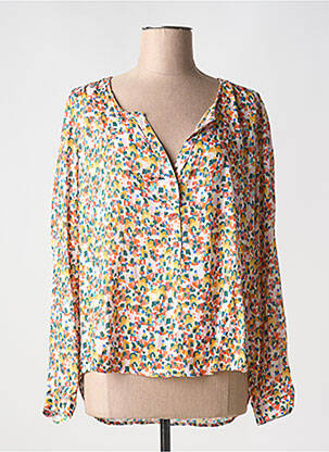 Blouse légère et transparente manches longues jaune LA CIBLE ROUGE femme