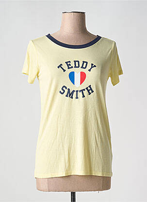 T-shirt manches longues manches longues jaune TEDDY SMITH femme