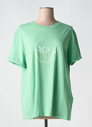 T-shirt coupe droite manches courtes vert ROXY femme