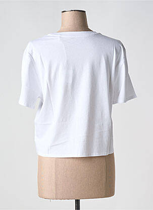 T-shirt sérigraphie manches courtes blanc TEDDY SMITH femme