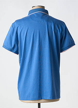 Polo tissage jersey manches courtes bleu REVER MILE homme