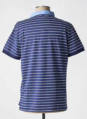 Polo tissage jersey manches courtes bleu REVER MILE homme