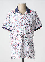 Polo stretch manches courtes blanc REVER MILE homme