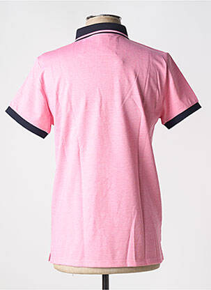 Polo stretch manches courtes rose REVER MILE homme