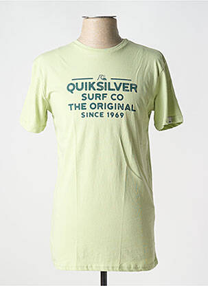 T-shirt coupe cintrée manches courtes vert QUIKSILVER homme