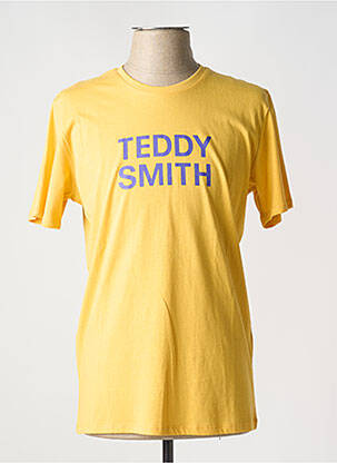 T-shirt coupe cintrée manches courtes jaune TEDDY SMITH homme