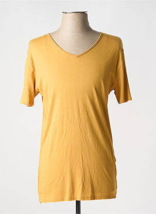 T-shirt coupe cintrée manches courtes jaune TEDDY SMITH homme