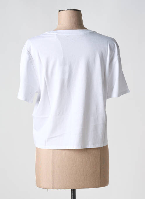 T-shirt sérigraphie manches courtes blanc TEDDY SMITH femme