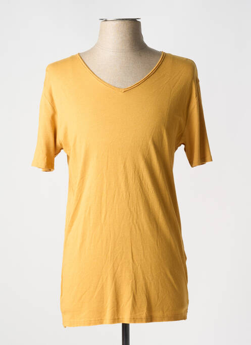 T-shirt coupe cintrée manches courtes jaune TEDDY SMITH homme