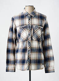 Chemise manches longues poches bleu TEDDY SMITH homme