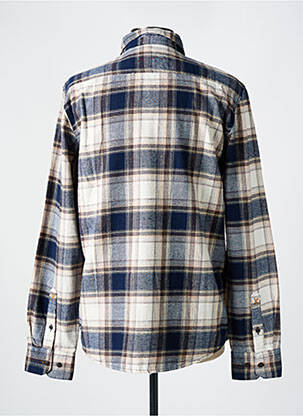 Chemise manches longues poches bleu TEDDY SMITH homme