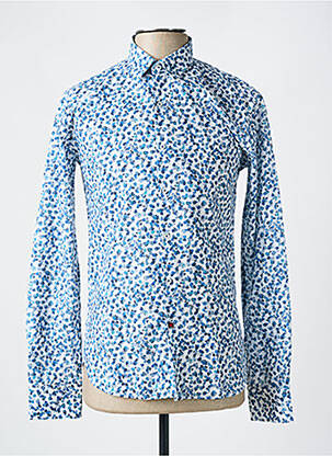 Chemise manches longues imprimé fantaisie bleu LA CIBLE ROUGE homme